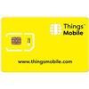 Things Mobile Scheda SIM per ITINÉRANCE ROAMING - Things Mobile - con copertura globale e rete multi-operatore GSM/2G/3G/4G, senza costi fissi. 10€ di credito incluso