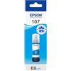 Epson EcoTank 107 Flacone d'Inchiostro Originale | Ciano| Alto Rendimento - Fino a 7.200 Pagine | Compatibile Con ET-18100 | Garanzia dei Migliori Risultati di Stampa