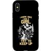 Mountain bike cycling outfit & Bicycle d Custodia per iPhone X/XS Bici come una ragazza divertente mtb bicicletta ciclismo mountain bike