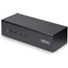 StarTech Switch KVM DisplayPort 4 Porte Doppio Monitor, 4K 60Hz, USB 5Gbps | Commutazione con hotkey e pulsanti, 2x hub USB 5Gbps, Ideale per postazioni multi-monitor 4K