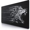 CSL-Computer Titanwolf - Tappetino per il mouse da gioco Titanwolf, 1200 x 600 mm, XXXL, con motivo, misura grande, migliora precisione e velocità XXL, ad esempio per mouse Logitech e tastiera