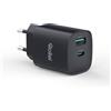 Rollei Caricatore USB C, Rollei 30W Alimentatore Carica Rapida 2 Porte(USB-C/USB-A) per Smartphone Tablet e Accessori Compatibili con iPad iPhone 17 Pro Max Air 16 15 14 13 12, Caricatore-USB-C-Carica-Rapida