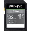 PNY Elite 32GB SDHC Scheda di Memoria C10 U1