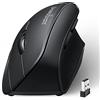 Perixx PERIMICE-715, Wireless ergonomico Vertical Mouse - 2.4 G - 1600 dpi - mano destra - Natural Ergonomic design verticale