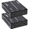 Inline Extender HDMI 2.0b su RJ45, 4K 60Hz, 70m, KVM, PoC | HDMI 2.0b fino a 70m su Cat.6, 4K 60Hz, USB KVM, PoC, HDR, 18Gb/s, HDMI Loop-Out