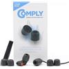 Comply T-200 Isolation 3 Coppie di Cuscinetti per Auricolari - Taglie Assortite (S/M/L) - Nero