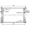 AVA QUALITY COOLING Ava Rad. Mercedes B 180 1.6I At 11- Ms2653