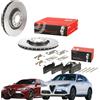 BREMBO 2 Dischi e 4 Pastiglie Freno Brembo Alfa Romeo