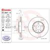 BREMBO Disco freno BREMBO 09.8937.10