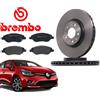 BREMBO Kit Dischi e Pastiglie Anteriori Brembo Renault Clio IV Dacia Sandero II