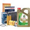 BOSCH Kit Tagliando Bosch + Olio Castrol Edge 5W30 4 Lt