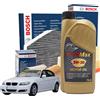 BOSCH Kit Tagliando Bosch 6 Litri Olio Motore Speed Max 5w30 per BMW 3
