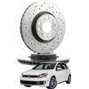 BREMBO Kit Dischi Freno Forati Anteriori Brembo Volkswagen Vw Golf VI VII Audi A3