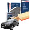 BOSCH Kit Tagliando Auto Audi Q3 Filtri Aria Olio Carburante Abitacolo