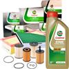 CASTROL Kit Tagliando Castrol + 5 Litri 5W40 TD VW Audi Skoda Seat 1.9 2.0 TDI
