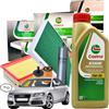 CASTROL Kit Tagliando Castrol Audi A4 B8 2.0 TDI 4 Filtri + 5LT Olio Edge LongLife III