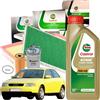 CASTROL Kit Tagliando Castrol per Audi A3 8L1 1.9 TDI 4 Filtri + 5LT Olio 5W40 TD