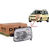 DEPO Faro Anteriore Per FIAT Panda II 169 Depo 36450 Sinistro H4 Con Lampeggiatore