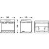 EXIDE Batteria Auto Exide Excell Eb500 50Ah 450A 12V