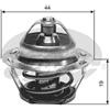 Gates Termostato, Refrigerante Th09886G1