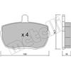 Metelli Pattini Freno Ford Transit/Defender 2.5 90 Tdi 22-0016-0