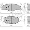 Metelli Pastiglie Frenoseat Cordoba (6K2/C2) Ibiza Ii (6K1 22-0045-1