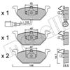 Metelli Pattini Freno Audi A3/Vw Golf V -Seat Leon (05 22-0211-2
