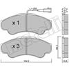 Metelli Pattini Freno Fiat Ducato/Jumper (99-02) 2.8 Jtd 22-0326-0