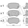 Metelli Pattini Freno Opel Astra G-H / Meriva/Zafira (02 22-0542-0
