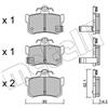 Metelli Pattini Freno Rover 800 Hatchback (Xs) 2.5 22-0691-1