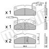 Metelli Pattini Freno Ligier Ambra 0.5 22-0767-1