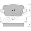 Metelli Pattini Freno Land Rover Freelander 2 (Fa_) 3.2 22-0780-0
