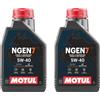 MOTUL 2LT MOTUL NGEN 7 5W-40 4T Olio Motore per Moto, ATV e Fuoristrada