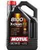 MOTUL Olio motore 100% sintetico MOTUL 8100 X CLEAN FE 5W 30 in tanica da 5 litri. Risparmio carburante, protezione superiore e…