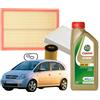 MISTI Kit Tagliando Opel Meriva 3 Filtri 5L Olio Motore Castrol Edge 5W30 C3