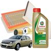 MISTI Kit Tagliando Opel Astra H 5 Litri Olio Motore Castrol Edge 5W30 C3 4 Filtri