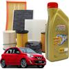 MISTI Kit tagliando filtri olio Castrol 5w30 Nissan Micra IV 1.2