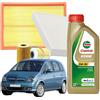 MISTI Kit Tagliando Opel Meriva 5lt Olio Castrol Edge 5W30 C3 4 Filtri