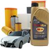 MISTI Kit Tagliando 5 litri olio motore Speed Max 5w30 Filtri per Alfa Romeo Giulietta