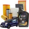 MISTI Kit Tagliando 5 Litri Olio Motore Selenia Wr Pure Energy 5w30 per Fiat 500L