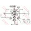 Trw Cil. Freno Audi 80, Polo, Golf I, Ii, Scirocco, P Bwa108