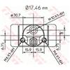 Trw Cil. Freno Mercedes A-Class (W168) A 140 (168.03 Bwa130