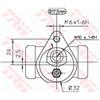 Trw Cil. Freno Ford Fiesta 1.8 Xr2I 16V Bwc157