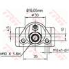 Trw Cil. Freno Fiat Uno, Panda, Ritmo 0.8 Bwd110