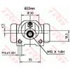 Trw Cil. Freno Fiat Tipo, Tempra, Delta 1.7 D (160.Ag Bwf253