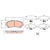 Trw Pastiglia Freno Nissan Qashqai 1.2/1.6/2.0/1.5D/1. Gdb3622