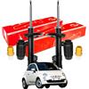 SPEED Kit 2 Ammortizzatori Anteriori Speed 2 Tamponi Paracolpo per Fiat 500 e 500 C