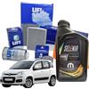 UFI Kit Tagliando Ufi 4 litri olio motore Selenia Wr Pure Energy 5w30 per Fiat Panda