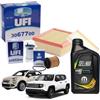 UFI Kit Tagliando UFI con Filtri e Olio Selenia 0W30 per Fiat 500X e Jeep Renegade