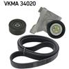 SKF Kit Cinghie Poly-V VKMA 34020